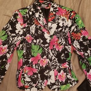 HARVE BENARD FLOWER BLAZER SIZE 6